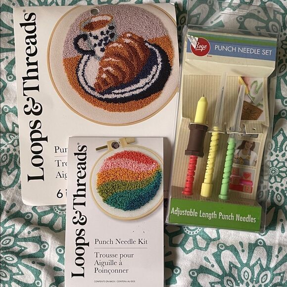 Loops & Threads Punch Needle Kit - Multicolor - Picture 1 of 9